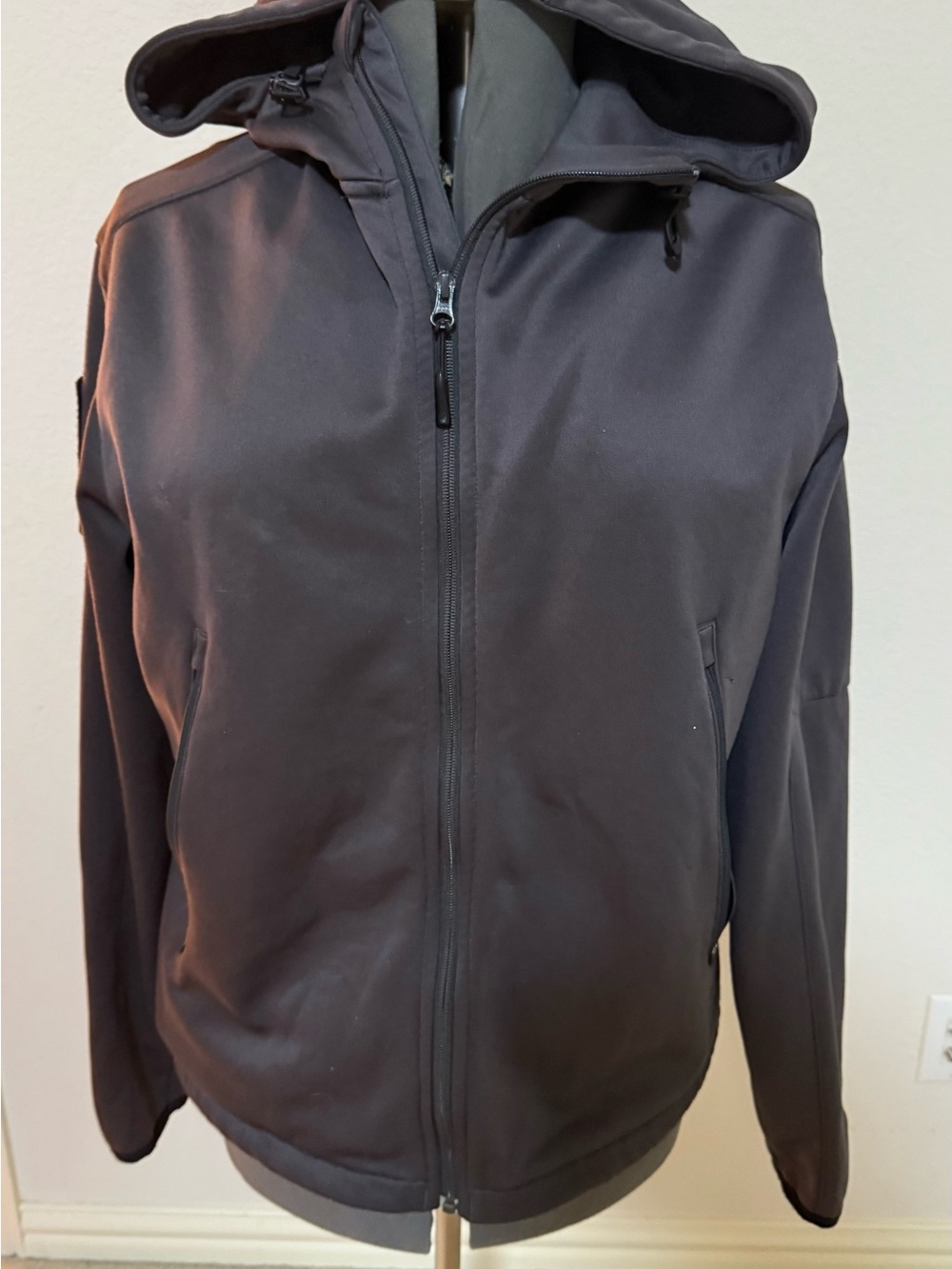 5.11 Tactical Hooded Softshell Jacket in Charcoal